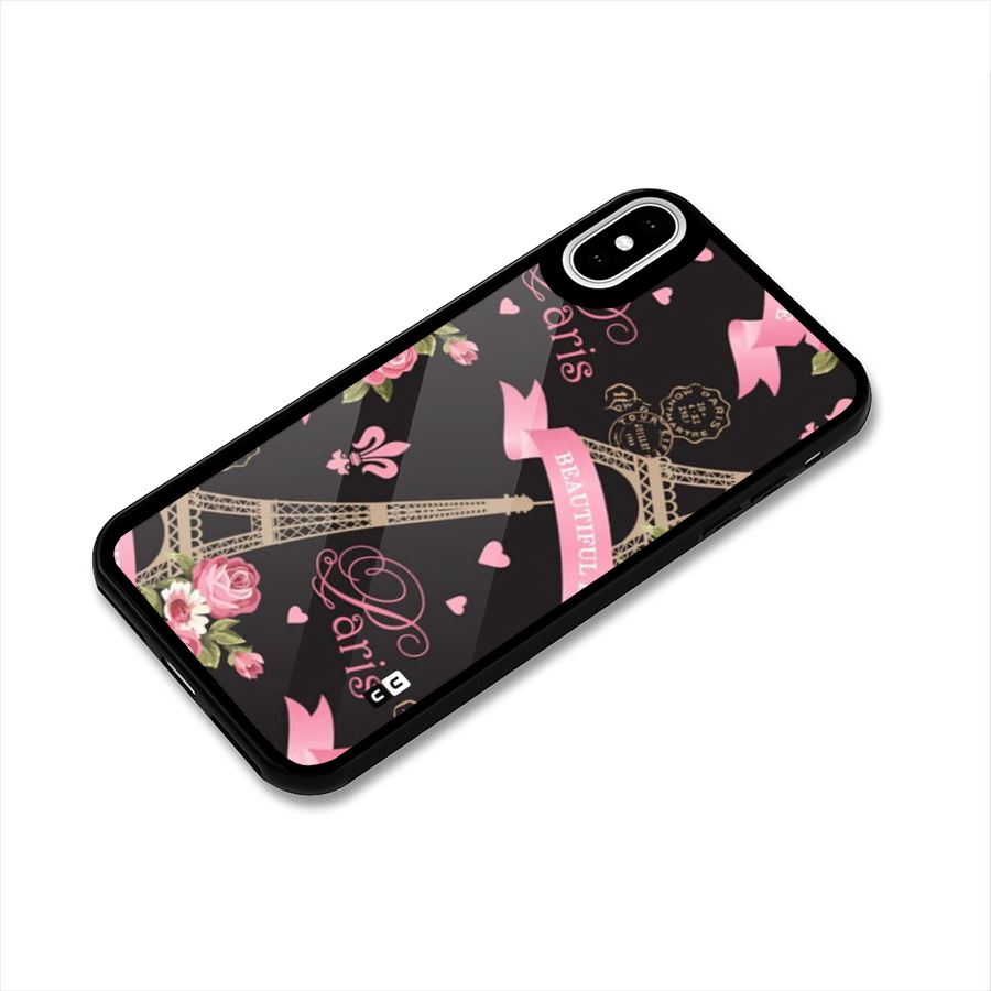 Love Tower Glass Back Case for iPhone X
