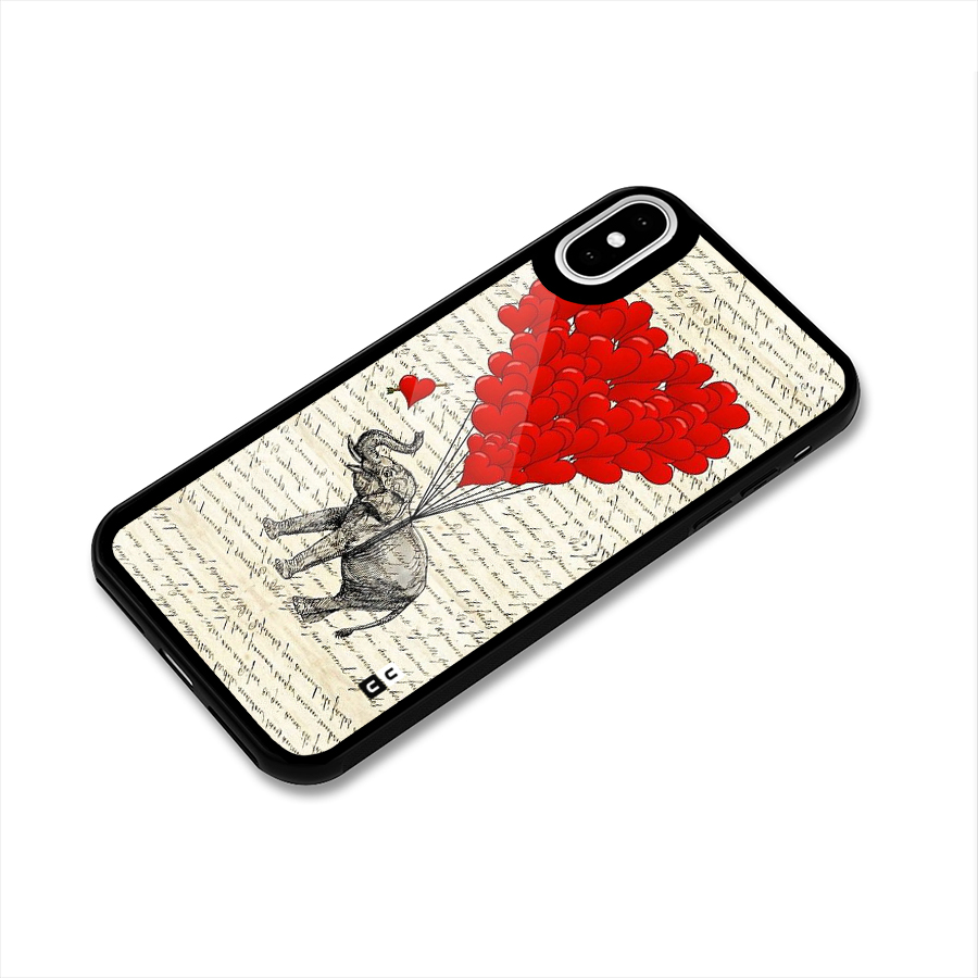 Love Weight Glass Back Case for iPhone X