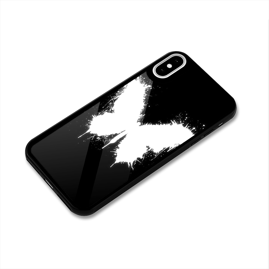 Magic Butterfly Glass Back Case for iPhone X