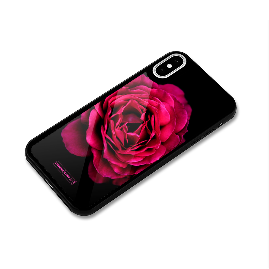 Magical Rose Glass Back Case for iPhone X