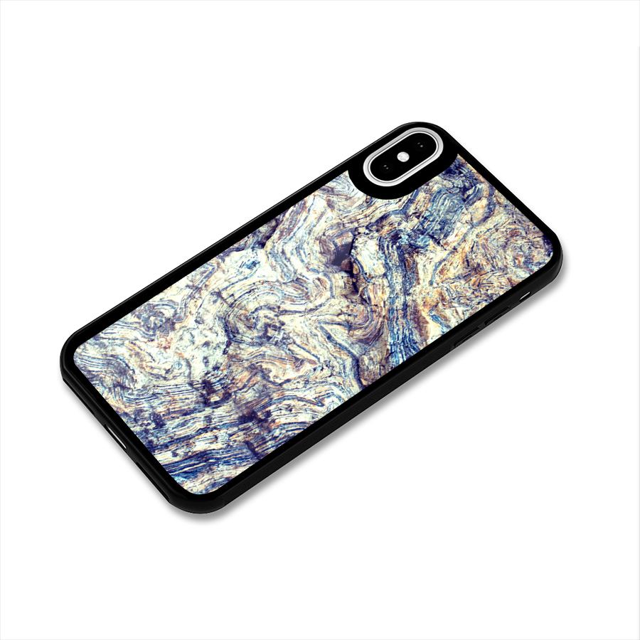 Marble Pattern Glass Back Case for iPhone X