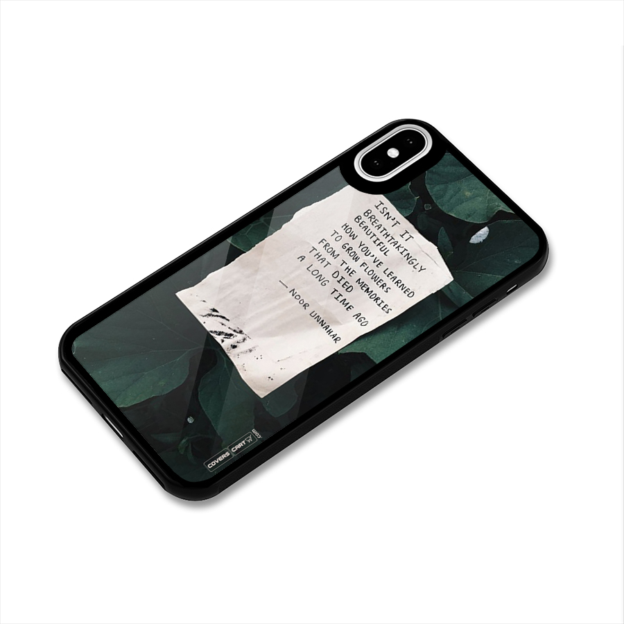 Memories Glass Back Case for iPhone X