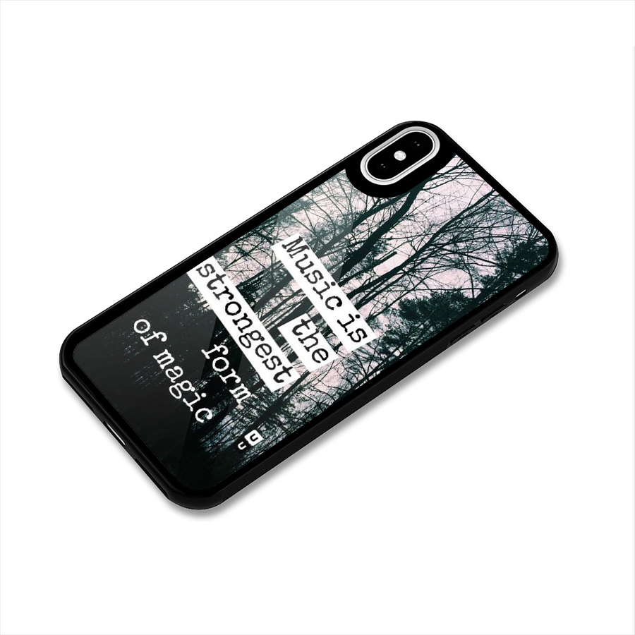 Music Magic Glass Back Case for iPhone X