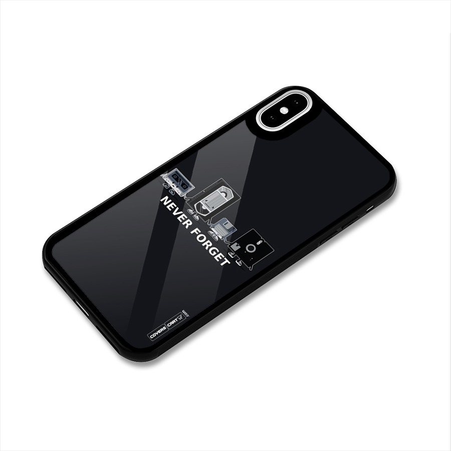 Never Forget Glass Back Case for iPhone X