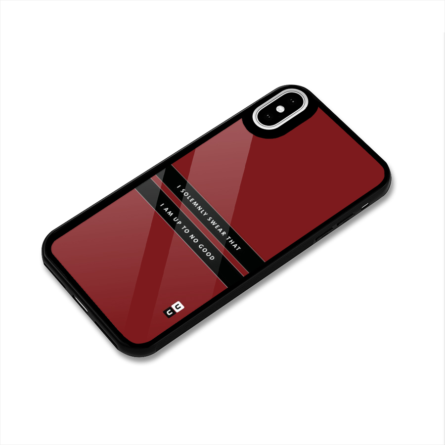 No Good Swear Glass Back Case for iPhone X