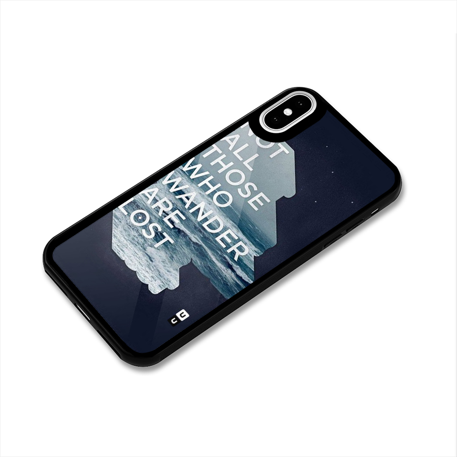 Not Lost Glass Back Case for iPhone X