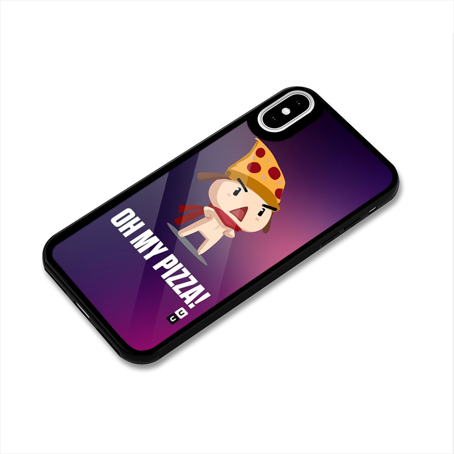 Oh My Pizza Glass Back Case for iPhone X