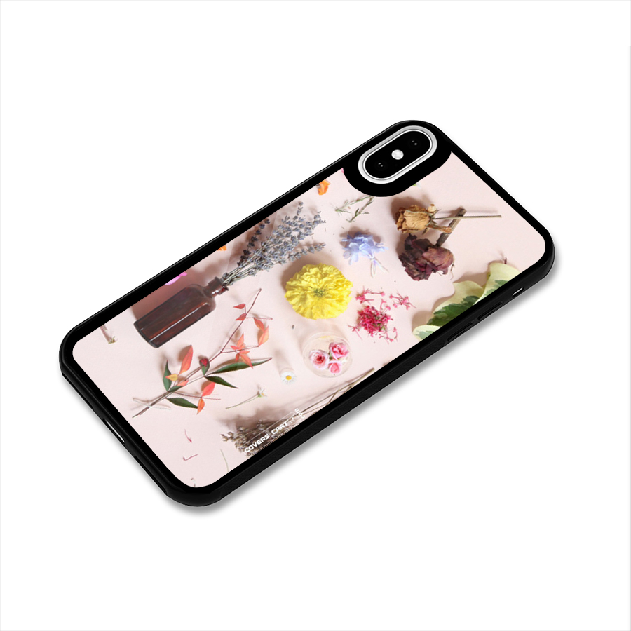Old Petals Glass Back Case for iPhone X