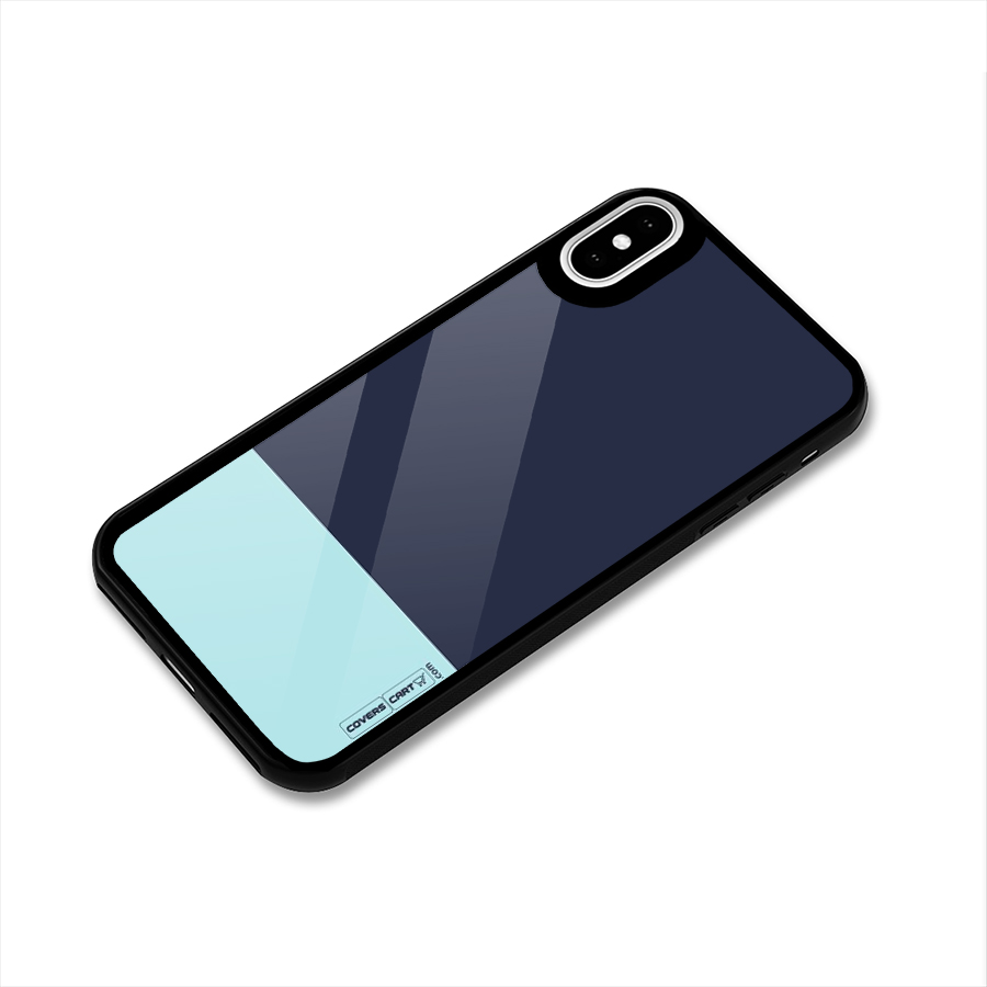 Pastel Blues Glass Back Case for iPhone X