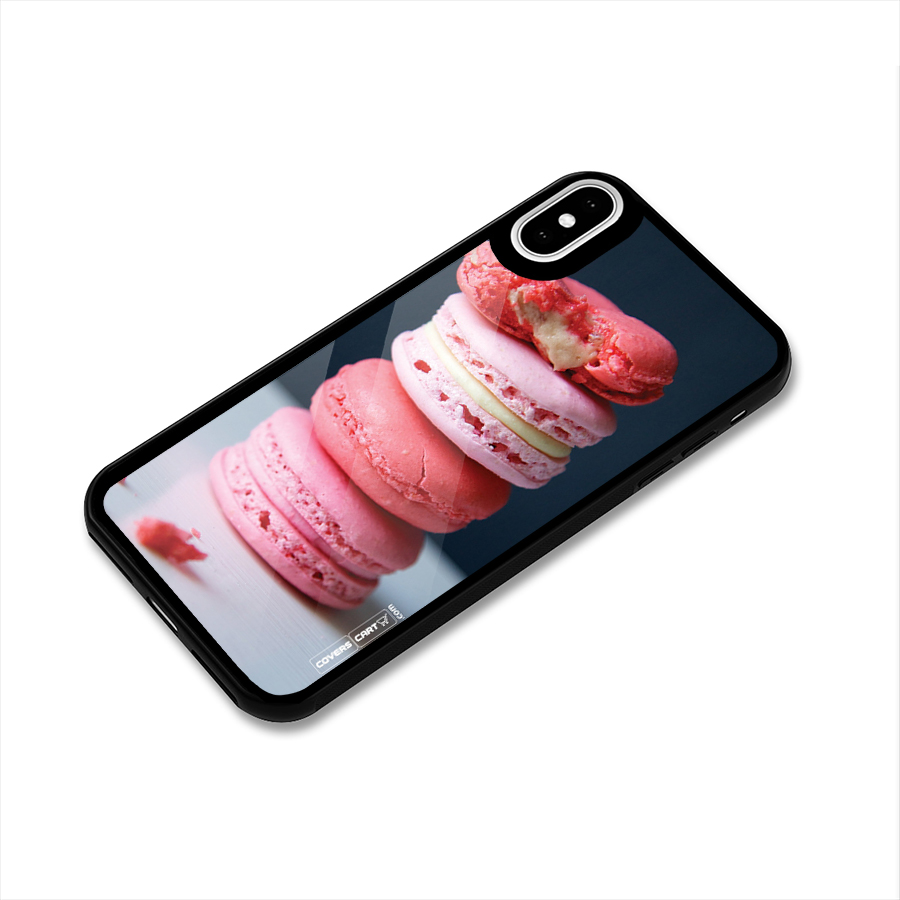 Pastel Macroons Glass Back Case for iPhone X