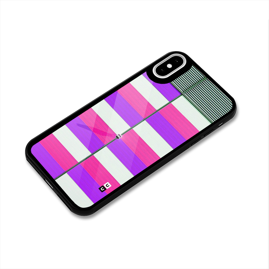 Patterns City Glass Back Case for iPhone X