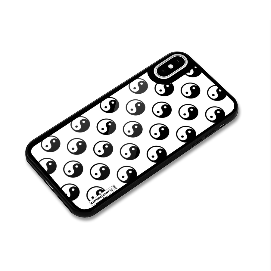 Peace Balls Glass Back Case for iPhone X