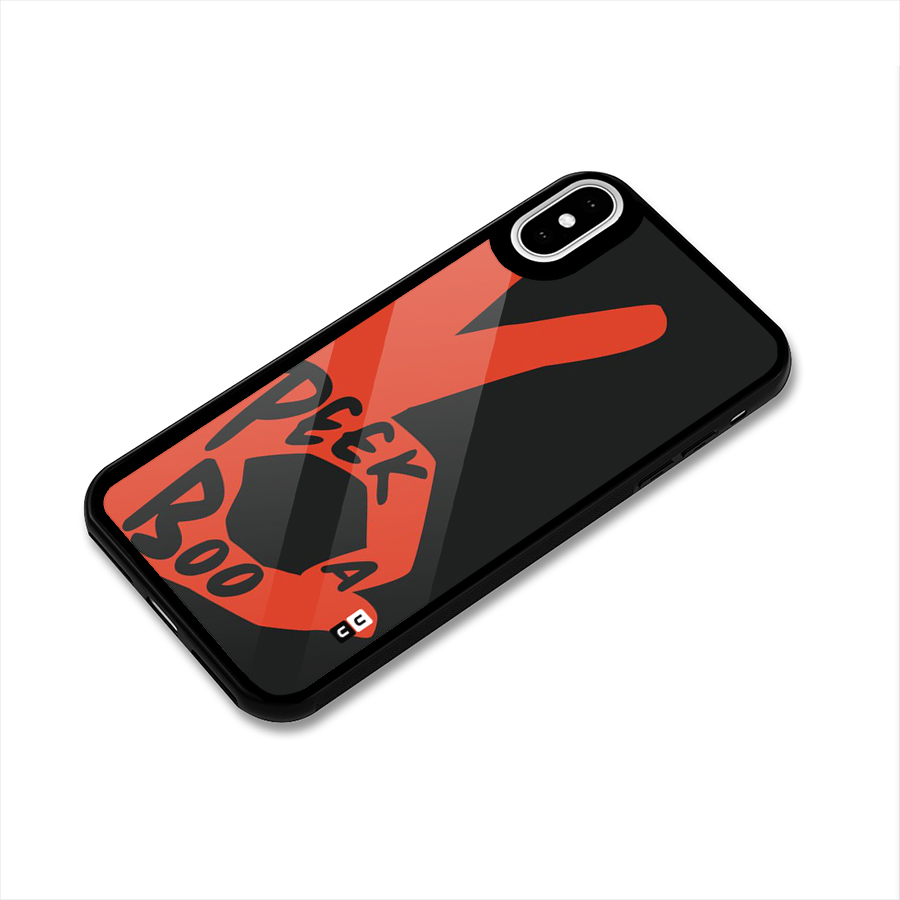 Peek-a-boo Glass Back Case for iPhone X
