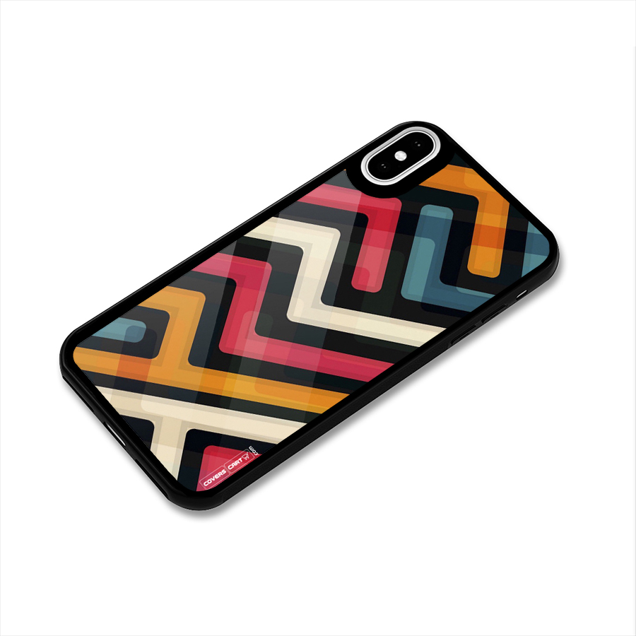 Pipelines Glass Back Case for iPhone X