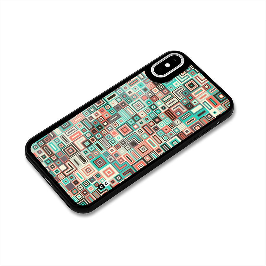 Pretty Boxes Design Glass Back Case for iPhone X
