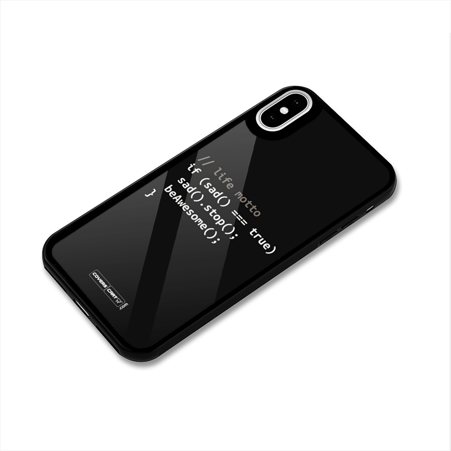 Programmers Life Glass Back Case for iPhone X