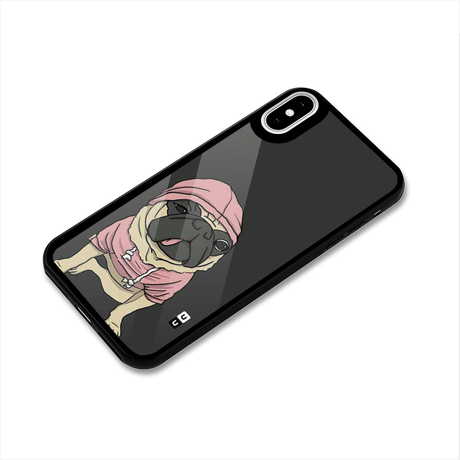Pug Swag Glass Back Case for iPhone X