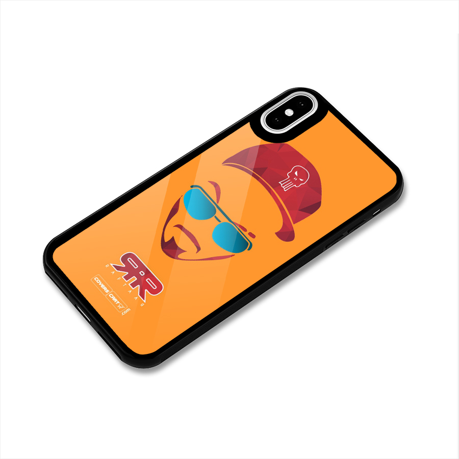 Raftaar Orange Glass Back Case for iPhone X