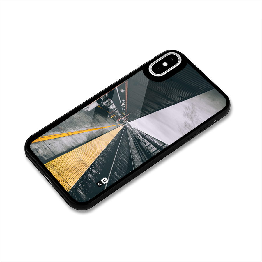 Railway Track Glass Back Case for iPhone X
