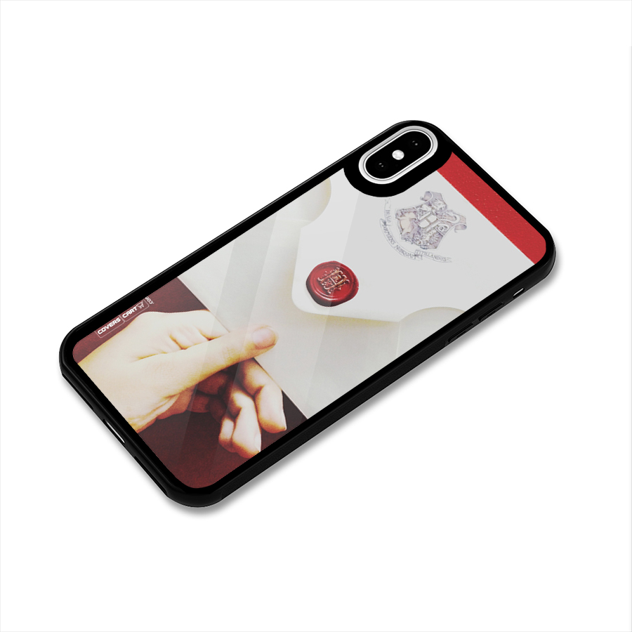 Red Envelope Glass Back Case for iPhone X