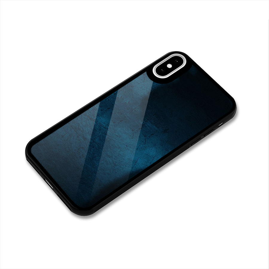 Royal Blue Glass Back Case for iPhone X