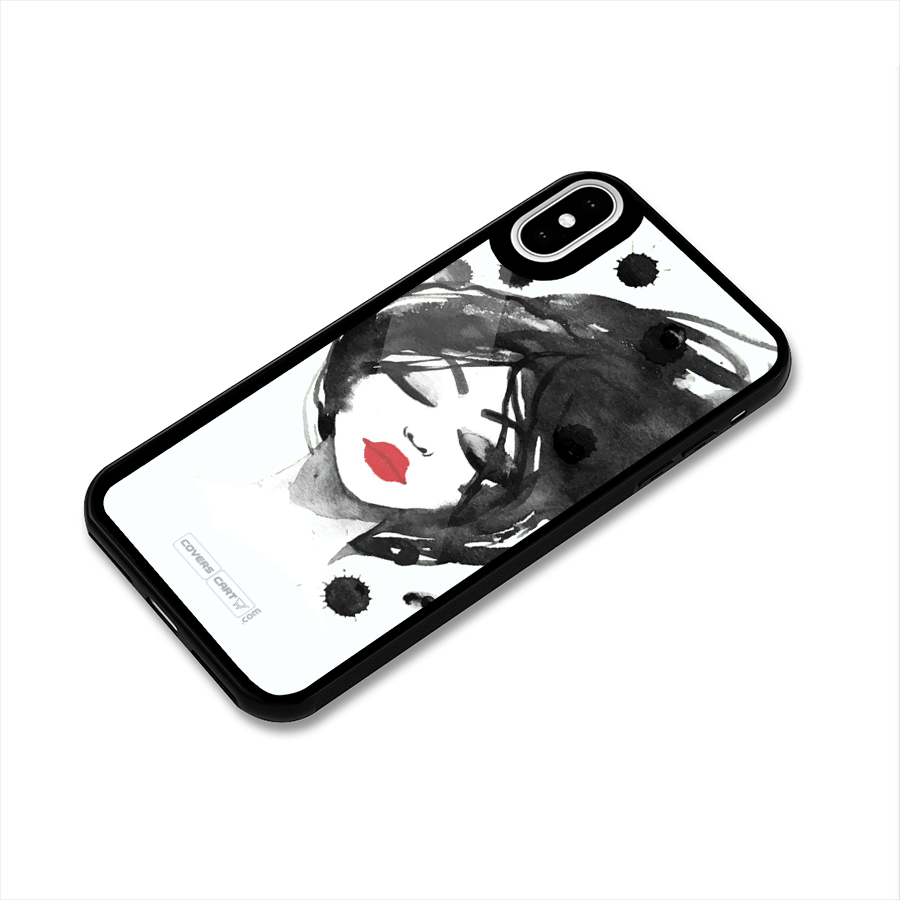 Sassy Girl Glass Back Case for iPhone X