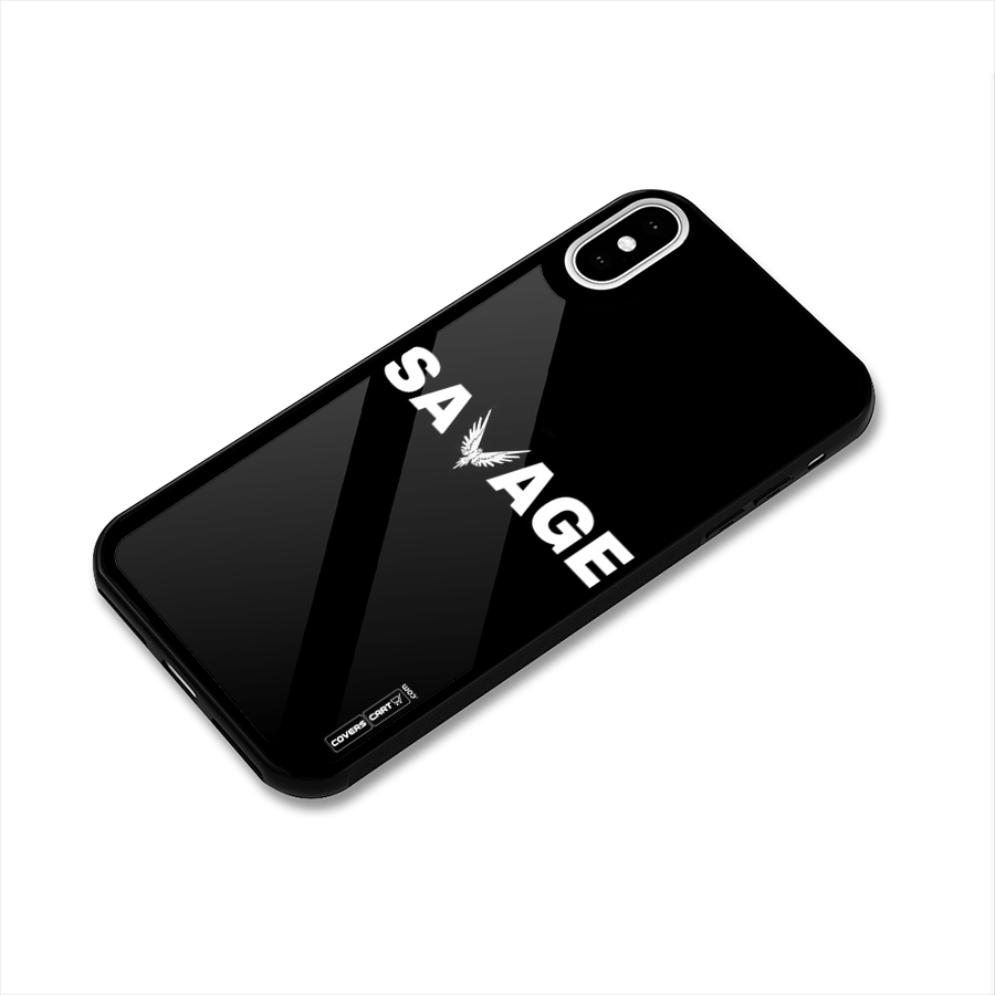Savage Glass Back Case for iPhone X