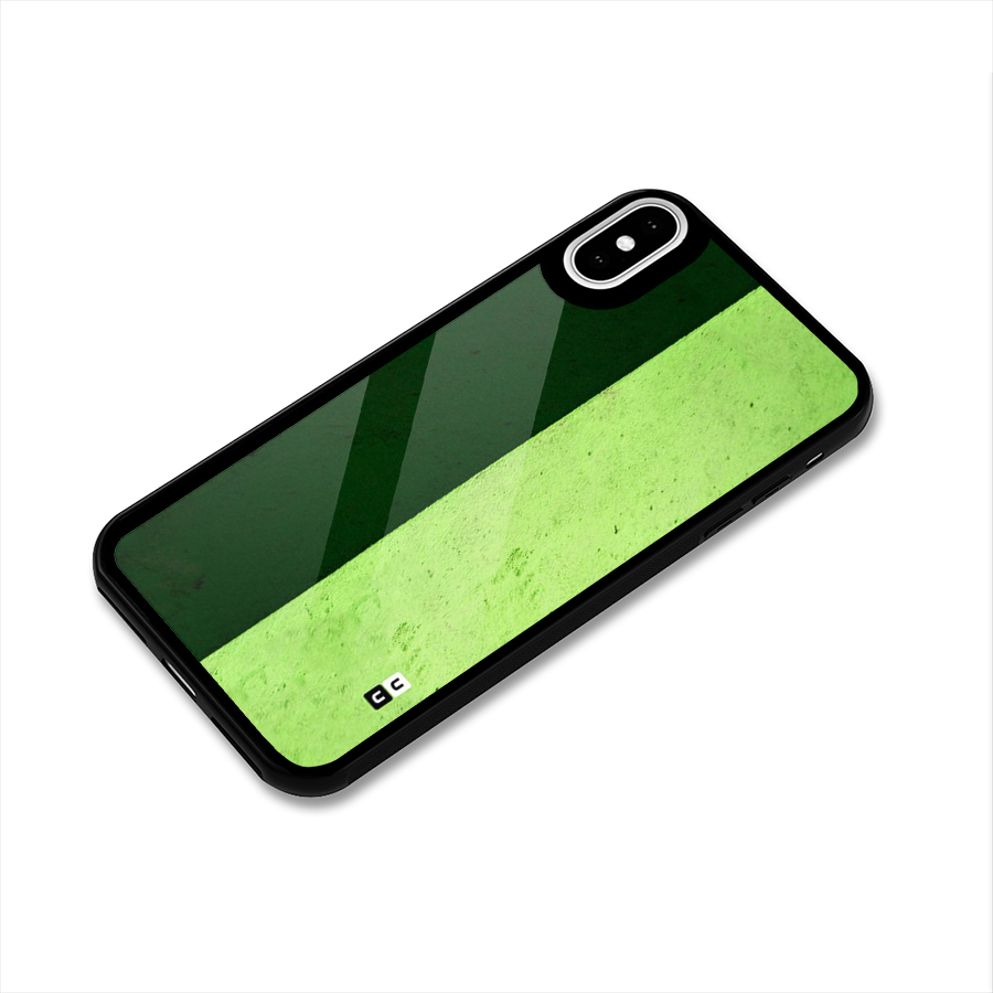 Shades Half Glass Back Case for iPhone X