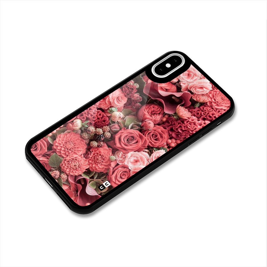 Shades Of Peach Glass Back Case for iPhone X