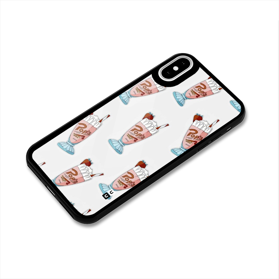 Shake Design Glass Back Case for iPhone X