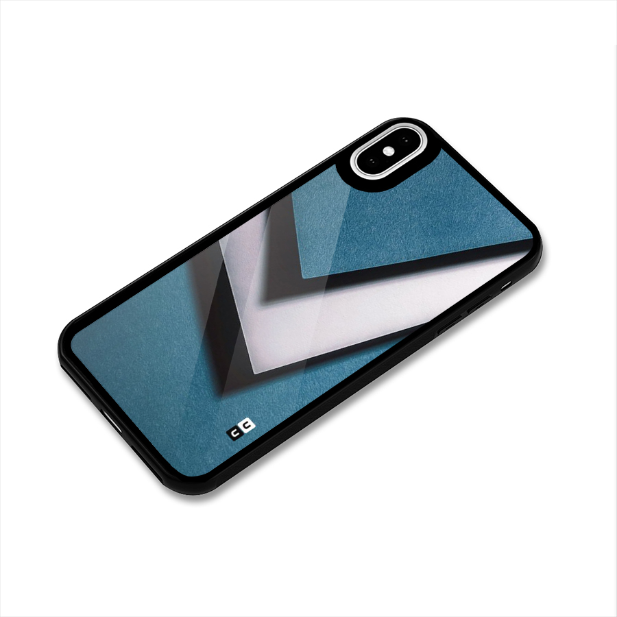 Simple Right Tick Glass Back Case for iPhone X