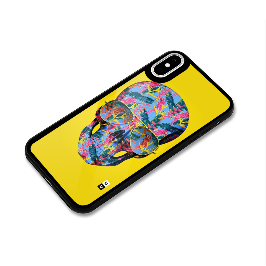 Skull Swag Glass Back Case for iPhone X