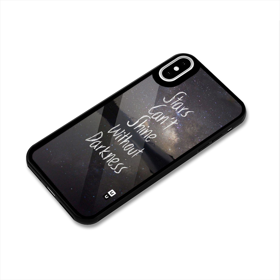 Stars Shine Glass Back Case for iPhone X