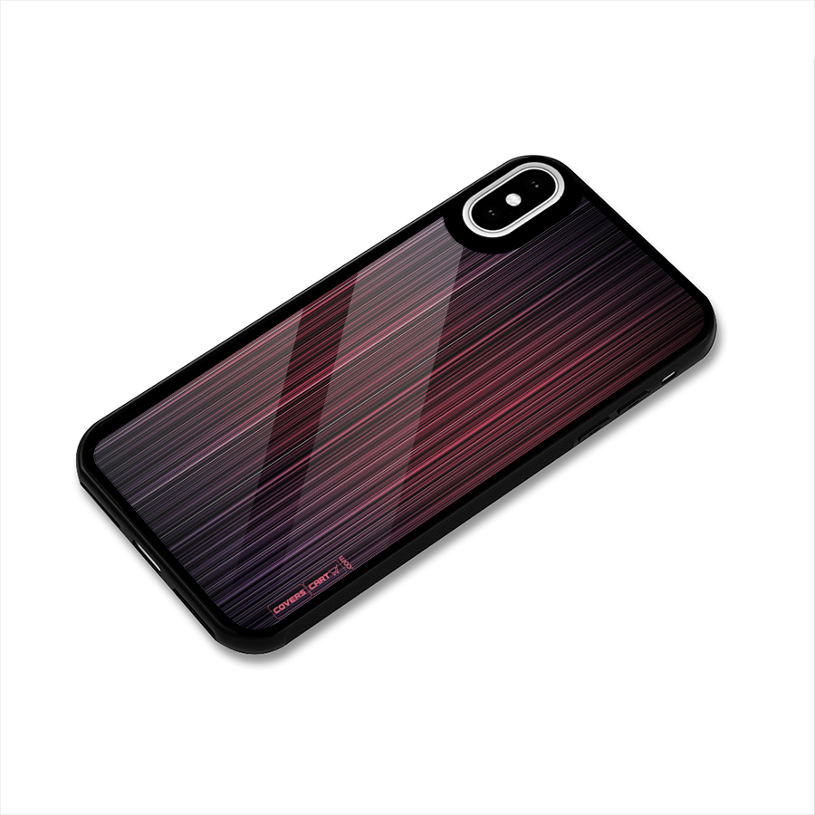 Stripes Gradiant Glass Back Case for iPhone X