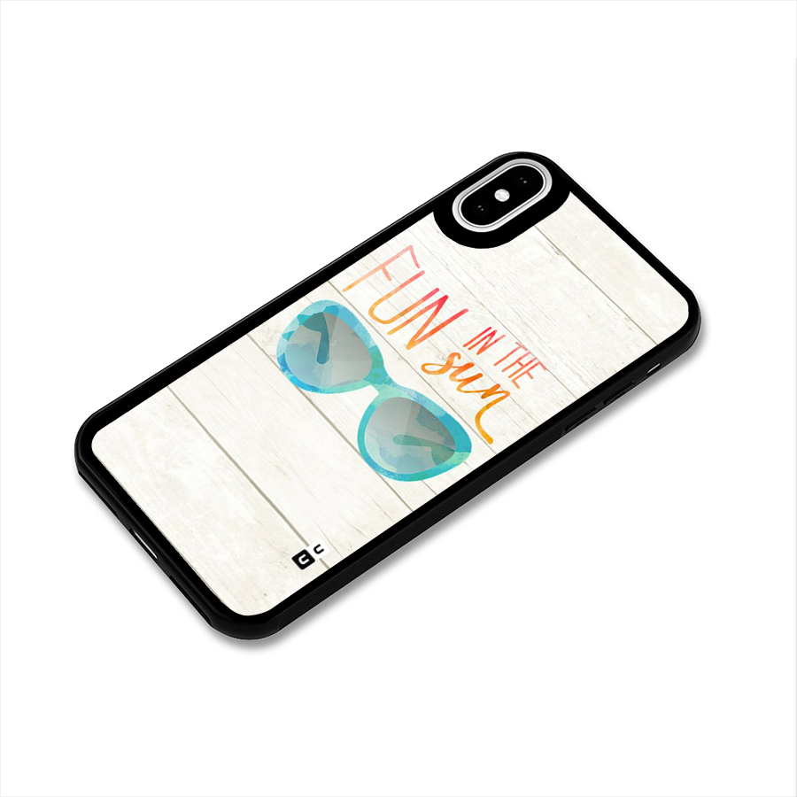 Sun Fun Glass Back Case for iPhone X