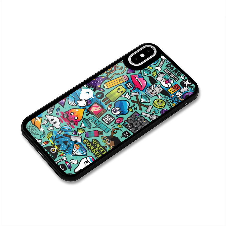 Sweet Candies Glass Back Case for iPhone X