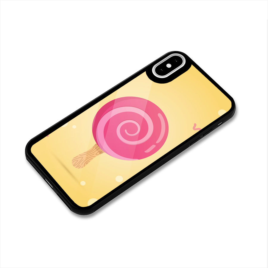 Swirl Ice Cream Glass Back Case for iPhone X