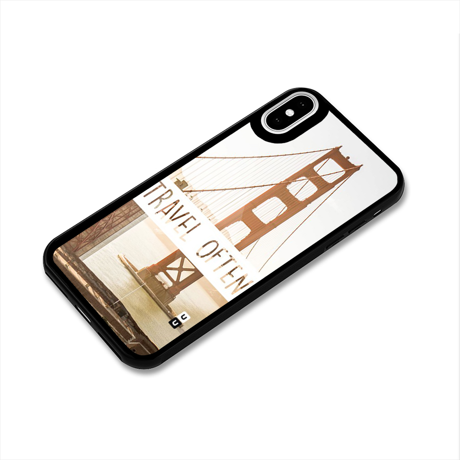 Travel Often Glass Back Case for iPhone X