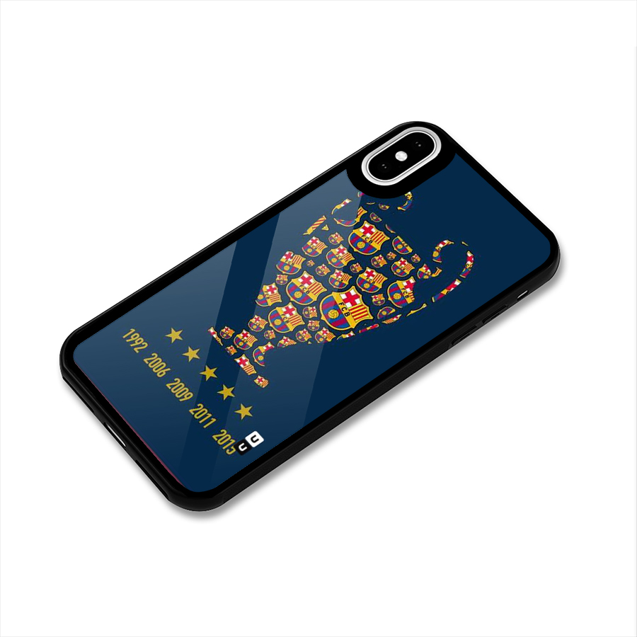 Trophy Team Glass Back Case for iPhone X