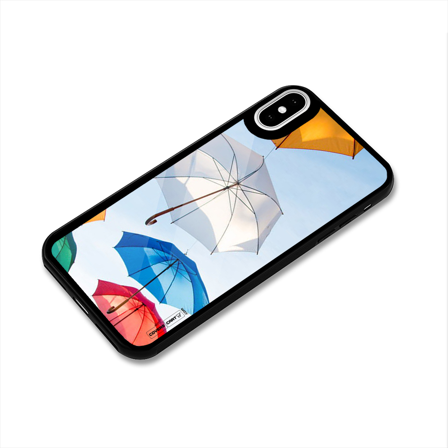 Umbrella Sky Glass Back Case for iPhone X