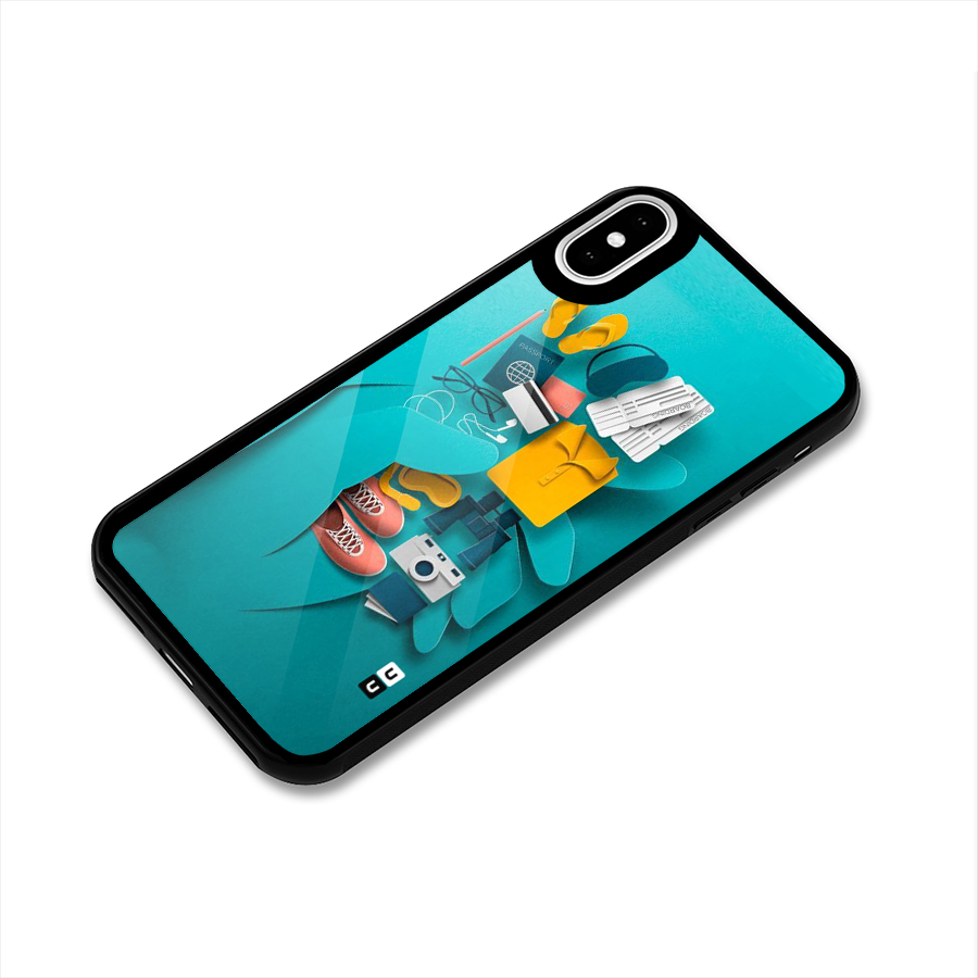 Vacay Vibes Glass Back Case for iPhone X