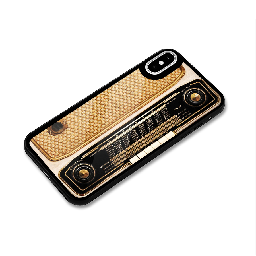 Vintage Radio Glass Back Case for iPhone X