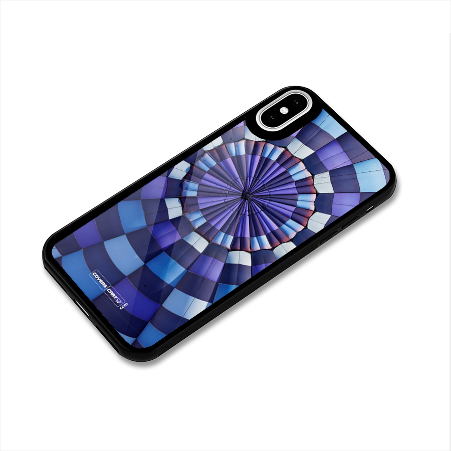 Violet Wonder Glass Back Case for iPhone X