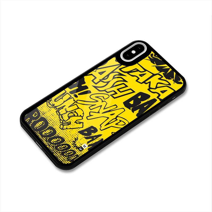 Vroom Snap Glass Back Case for iPhone X