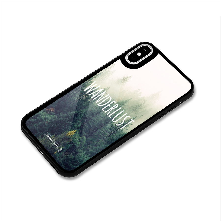 Wanderlust Glass Back Case for iPhone X