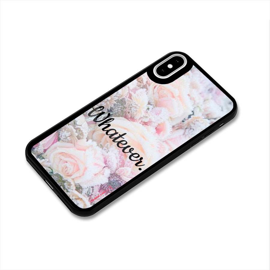Whatever Glass Back Case for iPhone X