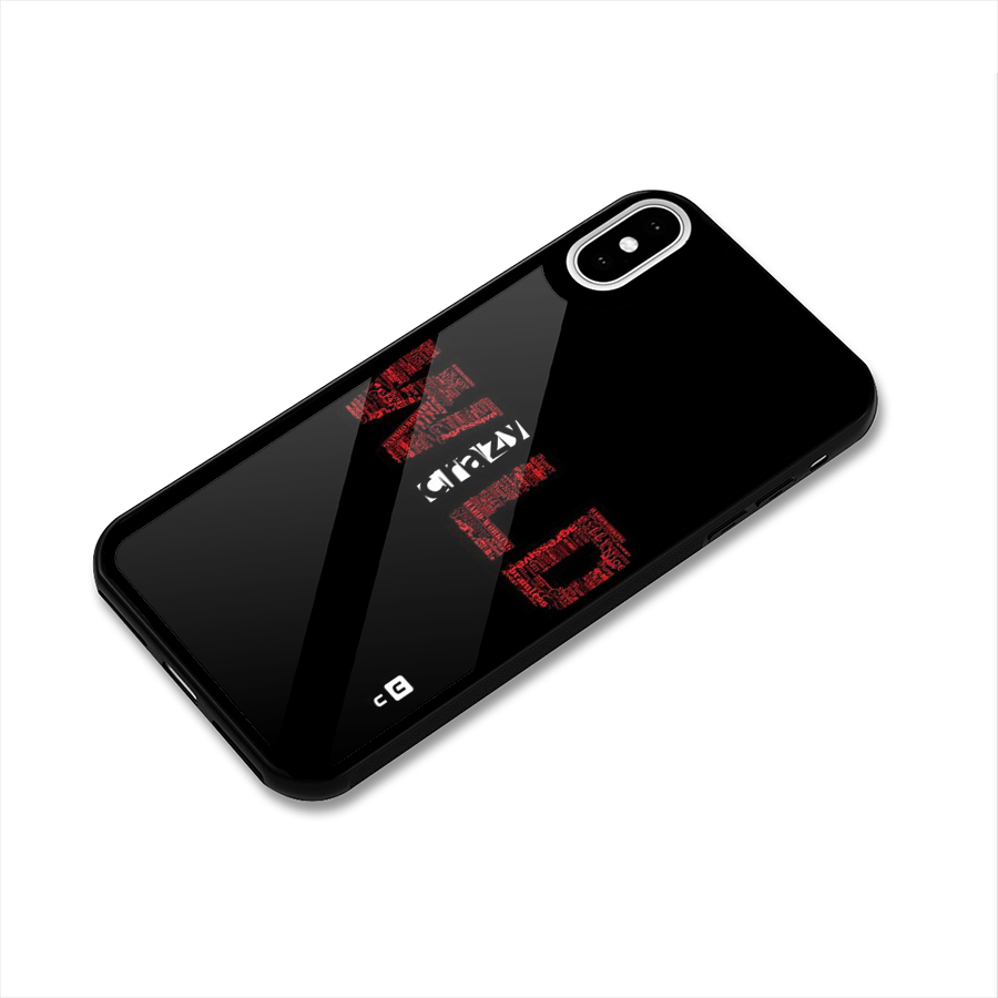 Wild Crazy Glass Back Case for iPhone X