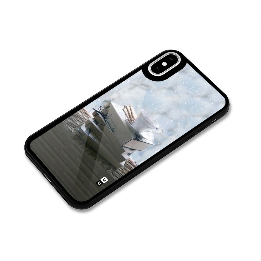 Winter Reads Glass Back Case for iPhone X
