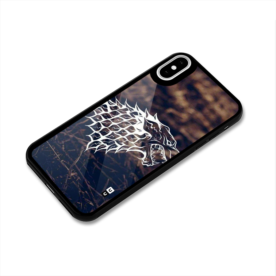 Wolf In White Glass Back Case for iPhone X