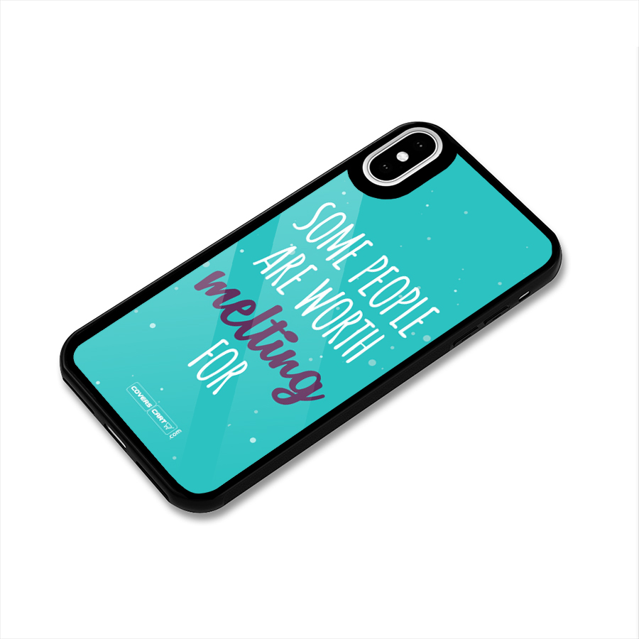 Worth Melting For Glass Back Case for iPhone X